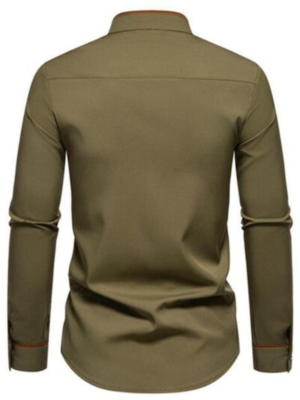 Men's Slim Fit Long Sleeve Shirt - Picture 7 of 11
